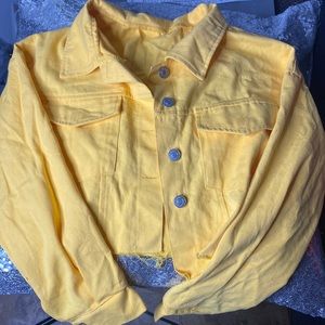Gold jean jacket